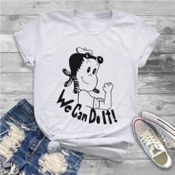 Want More Out Of Your Life O Collar TShirt Little Lulu Cartoon Fabric Original T Shirt Girl Individuality Big Sale