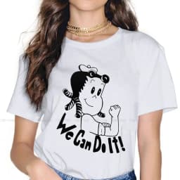 Want More Out Of Your Life O Collar TShirt Little Lulu Cartoon Fabric Original T Shirt Girl Individuality Big Sale