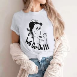 Want More Out Of Your Life O Collar TShirt Little Lulu Cartoon Fabric Original T Shirt Girl Individuality Big Sale