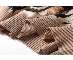 Vintage Print Patchwork Knitted T-Shirt Women Fashion Short Sleeve Camisetas Loose Graphic O-Neck High Quality Female Top Summer