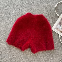 Autumn Winter New Knitted Shorts Women Korean High Waist Bottoms Causal Fashion Warm Sweater Short Femme
