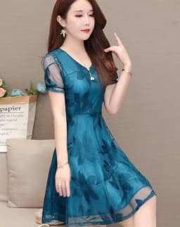 Spring Summer Dress Women Elegant Lace Floral 2023 New Long Sleeve Casual Midi Black Party Dresses Ladies Clothing vestidos robe