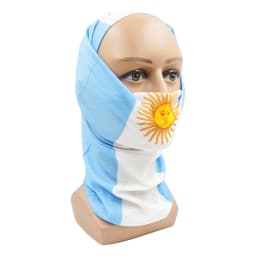 Summer Breathable Argentina Flag Bandana Seamless Face Shield for Worldwide Football Fans Outdoor Sports Headband Neck Gaiter