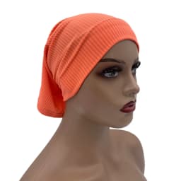 Textured Ribbled Under Scarf Muslim Women's Inner Hijab Cap Elastic Underscarf Bonnet Ladies Head Wraps Soild Color Turban Hat
