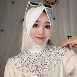 Glittery Diamonds Muslim Lady Cover Fashionable Headwear Hijab