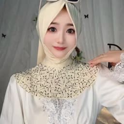Glittery Diamonds Muslim Lady Cover Fashionable Headwear Hijab