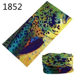 1851-1900 Flower Leaf Print Bandana Neck Gaiter Face Shield Sport Camping Cycling Outdoor Fishing Magic Scarf Men Women Masks