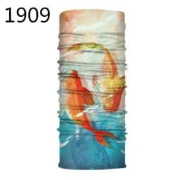 1851-1900 Flower Leaf Print Bandana Neck Gaiter Face Shield Sport Camping Cycling Outdoor Fishing Magic Scarf Men Women Masks