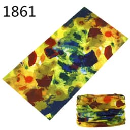 1851-1900 Flower Leaf Print Bandana Neck Gaiter Face Shield Sport Camping Cycling Outdoor Fishing Magic Scarf Men Women Masks