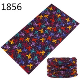 1851-1900 Flower Leaf Print Bandana Neck Gaiter Face Shield Sport Camping Cycling Outdoor Fishing Magic Scarf Men Women Masks
