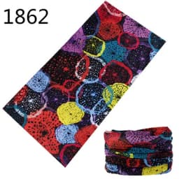 1851-1900 Flower Leaf Print Bandana Neck Gaiter Face Shield Sport Camping Cycling Outdoor Fishing Magic Scarf Men Women Masks