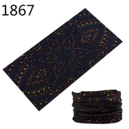 1851-1900 Flower Leaf Print Bandana Neck Gaiter Face Shield Sport Camping Cycling Outdoor Fishing Magic Scarf Men Women Masks