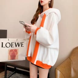 Fleece Thicken Hoodies Women Autumn/winter 2025 Fashion Korean Loose Large Size Hooded Jacket Kawaii Clothes Womens Casual Coat