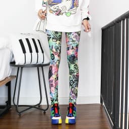 DOIAESKV Spring Autumn Fashion Leggings Sexy Casual Colorful Leg Warmer Fit Most Sizes Leggins Pants Trousers Women's Leggings