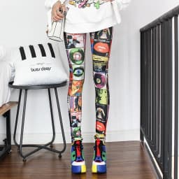 DOIAESKV Spring Autumn Fashion Leggings Sexy Casual Colorful Leg Warmer Fit Most Sizes Leggins Pants Trousers Women's Leggings