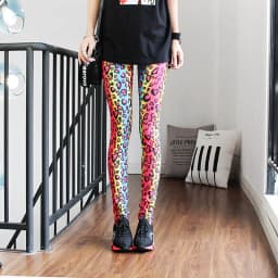 DOIAESKV Spring Autumn Fashion Leggings Sexy Casual Colorful Leg Warmer Fit Most Sizes Leggins Pants Trousers Women's Leggings