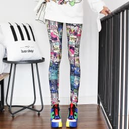 DOIAESKV Spring Autumn Fashion Leggings Sexy Casual Colorful Leg Warmer Fit Most Sizes Leggins Pants Trousers Women's Leggings
