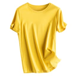 Women's T-Shirt, Short Sleeve, V Neck Tees, O Neck, Silk Cotton,Solid, Monochromatic, Summer Tops