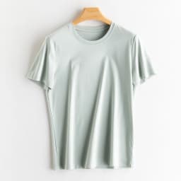 Women's T-Shirt, Short Sleeve, V Neck Tees, O Neck, Silk Cotton,Solid, Monochromatic, Summer Tops