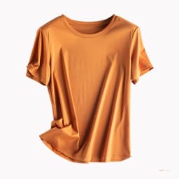 Women's T-Shirt, Short Sleeve, V Neck Tees, O Neck, Silk Cotton,Solid, Monochromatic, Summer Tops