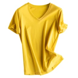 Women's T-Shirt, Short Sleeve, V Neck Tees, O Neck, Silk Cotton,Solid, Monochromatic, Summer Tops