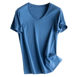 Women's T-Shirt, Short Sleeve, V Neck Tees, O Neck, Silk Cotton,Solid, Monochromatic, Summer Tops