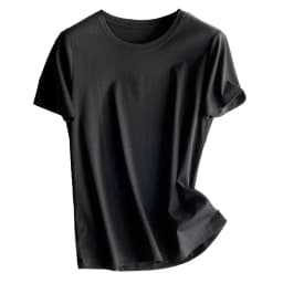 Women's T-Shirt, Short Sleeve, V Neck Tees, O Neck, Silk Cotton,Solid, Monochromatic, Summer Tops