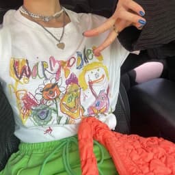 Karrram Fairy Grunge Short Sleeve T-shirts Cartoon Graffiti Print Tee Shirts Graphic Korean Fashion Tops Summer Streetwear Y2k