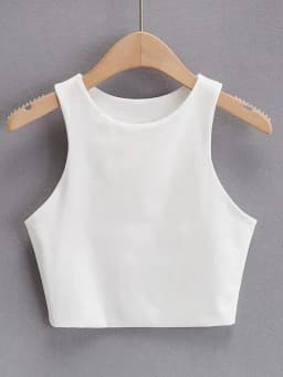 2024 Summer Fashion Women Sexy Slim Tops O-neck Sleeveless Double Nylon Ladies Good Quality Tank Tops 6 Colors
