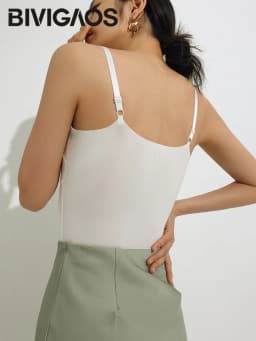 Summer Nylon Solid Color Camisole Women Sexy Beautiful Back Underwear With Chest Pad Seamless Vest Elastic Tight Slim Tank Tops
