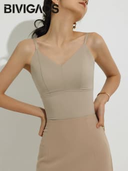 Summer Nylon Solid Color Camisole Women Sexy Beautiful Back Underwear With Chest Pad Seamless Vest Elastic Tight Slim Tank Tops