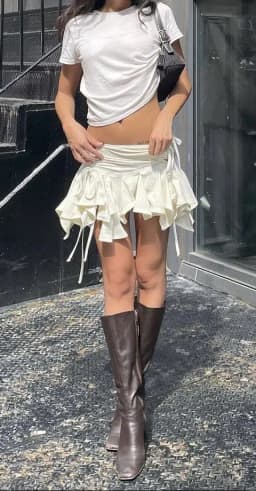 New Sexy Women Gothic Punk Irregular Skirts Solid Color Drawstring Tie-Up Ruched Ruffles Mini Skirt Summer Fashion Short Skirts