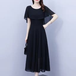 Summer Chiffon Ruffled Casual Beach Holiday Long Dress Women Elegant Bodycon Chic Prom Dress 2024 Black Vintage Party Midi Dress