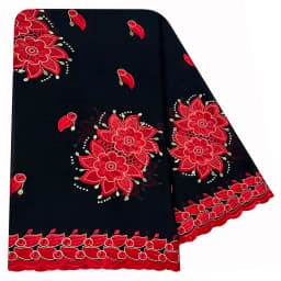 High Quality 100% Cotton Fabric Rayon Cotton Thread Eembroidered Scarf African Women Hijab Muslim Scarf Dubai Excellent Style