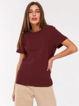 Wolfeel Summer 100% Cotton Women's T-shirt Bottoming Basic Fashionable Solid Lady Short Sleeve Loose Tops Shirts 230g/㎡ Tops