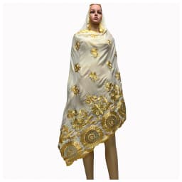 2026 Latest Hot Sales 100% Cotton Big Size Scarf African Women Hijab Scarf Embrodiery Muslim Scarf For Pray On Wholesale Price