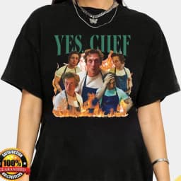 Yes, Chef T-Shirt Tv Show The Bear Shirt Jeremy Allen White Hoamge Tee Carmen Berzatto Shirts Original Beef of Chicagoland Tops