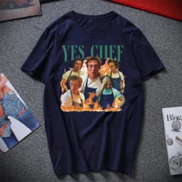 Yes, Chef T-Shirt Tv Show The Bear Shirt Jeremy Allen White Hoamge Tee Carmen Berzatto Shirts Original Beef of Chicagoland Tops