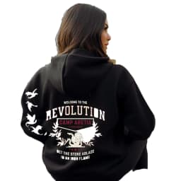 Iron Flame Revolution Hoodie with Sleeve Dragons Fourth Wing Sweatshirt Dragon Rider Basgiath War College Hoodies Fans Merch Top
