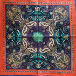 New Design Fashion Lady Beautiful Flower Hip Hop Cotton Bandana Square Scarf Headband Paisley Gifts For Women/Girls