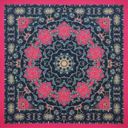 New Design Fashion Lady Beautiful Flower Hip Hop Cotton Bandana Square Scarf Headband Paisley Gifts For Women/Girls
