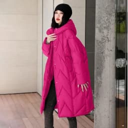 Oversized Thicken Down cotton Jacket for women Winter New Retro Chinese style Hooded Coat Female Cotton Warm Parker Overcoat