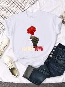 Old Sad Song Hadestown T Shirt Woman Fashion Street Short Sleeve Hip Hop Cool Clothes Summer Casual T-Shirt Female