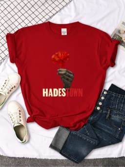 Old Sad Song Hadestown T Shirt Woman Fashion Street Short Sleeve Hip Hop Cool Clothes Summer Casual T-Shirt Female