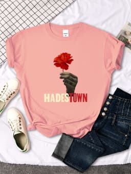 Old Sad Song Hadestown T Shirt Woman Fashion Street Short Sleeve Hip Hop Cool Clothes Summer Casual T-Shirt Female
