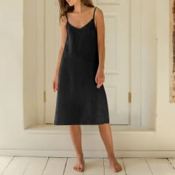 Summer Elegant Linen Women Dress Casual Loose Sexy Spaghetti Strap V-Neck Long Midi Dress Vestidos Female Clothing