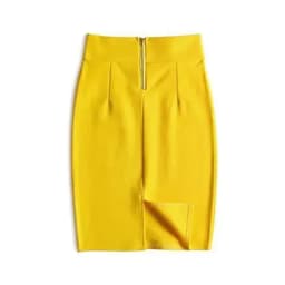 Faldas Mujer Moda 2024 Fashion High Waist Black Bodycon Skirts Midi Zipper Elastic Korean Elegant Sexy Y2k Office Pencil Skirt