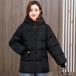 2026 New Special Size 8XL Jacket Woman Winter Down Cotton Jackets Female Fashion Loose Warm Hooded Parka Hooded Outerwear Beige