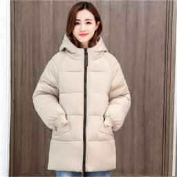 2026 New Special Size 8XL Jacket Woman Winter Down Cotton Jackets Female Fashion Loose Warm Hooded Parka Hooded Outerwear Beige
