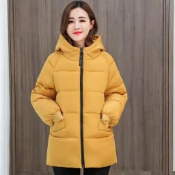 2026 New Special Size 8XL Jacket Woman Winter Down Cotton Jackets Female Fashion Loose Warm Hooded Parka Hooded Outerwear Beige